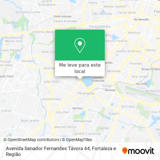 Avenida Senador Fernandes Távora 44 mapa