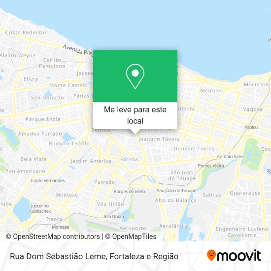 Rua Dom Sebastião Leme mapa
