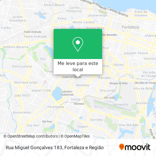 Rua Miguel Gonçalves 183 mapa