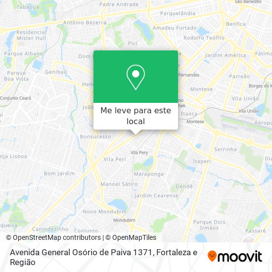 Avenida General Osório de Paiva 1371 mapa