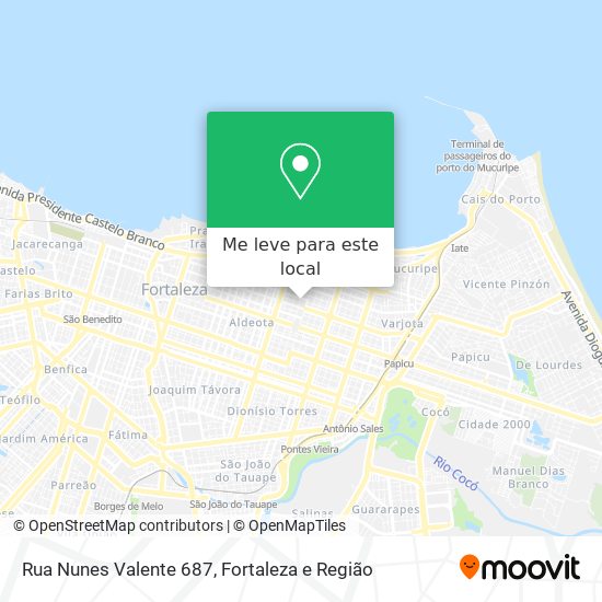 Rua Nunes Valente 687 mapa