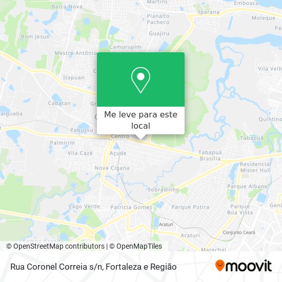 Rua Coronel Correia s/n mapa