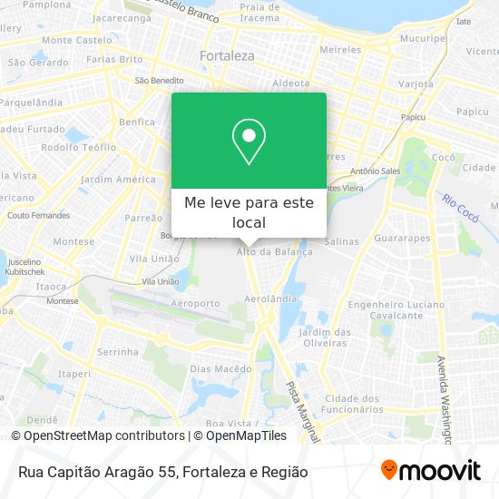 Rua Capitão Aragão 55 mapa