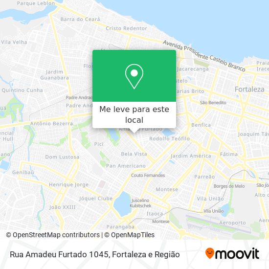 Rua Amadeu Furtado 1045 mapa