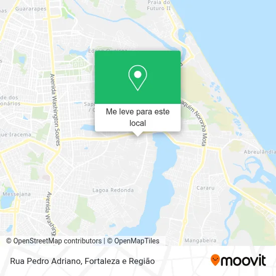 Rua Pedro Adriano mapa