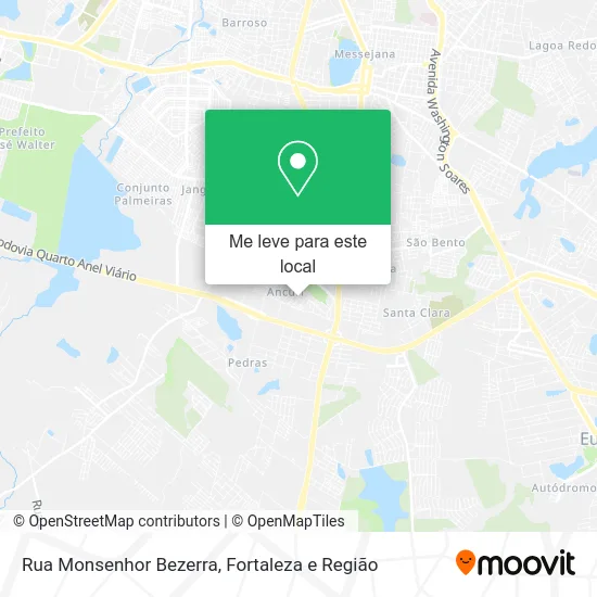 Rua Monsenhor Bezerra mapa