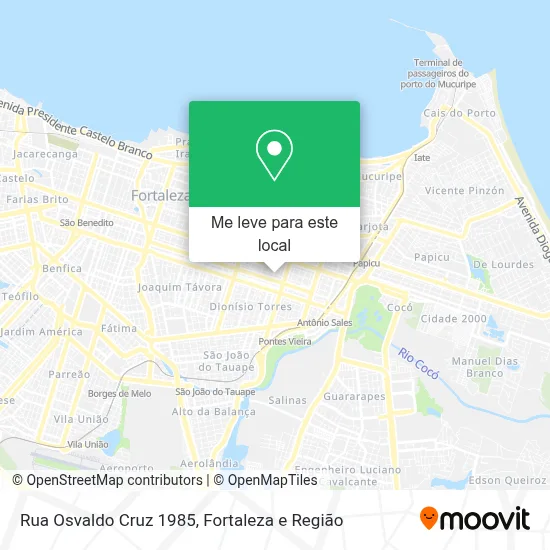 Rua Osvaldo Cruz 1985 mapa