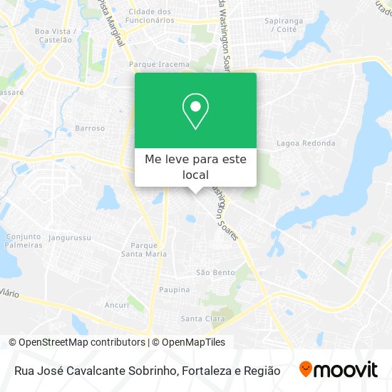 Rua José Cavalcante Sobrinho mapa