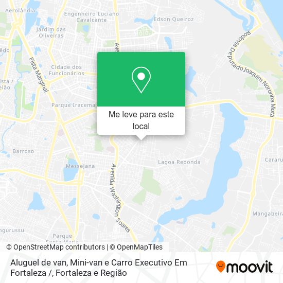 Aluguel de van, Mini-van e Carro Executivo Em Fortaleza / mapa