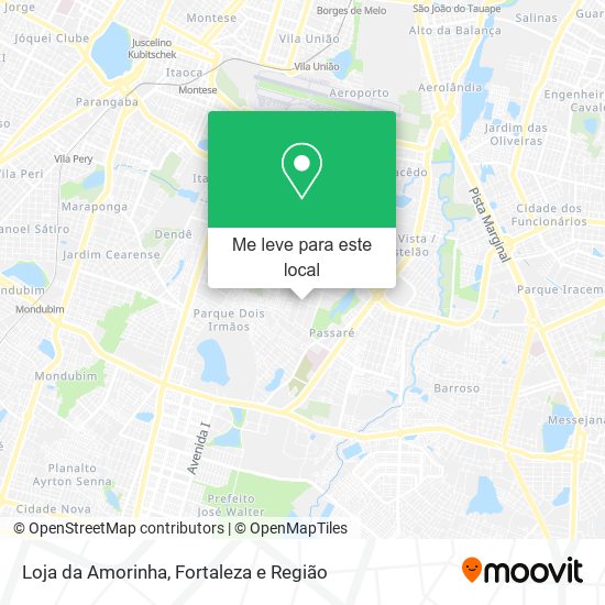 Loja da Amorinha mapa