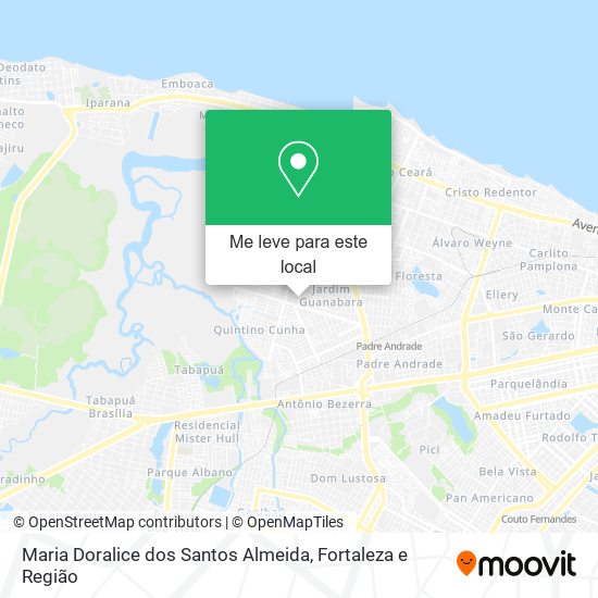 Maria Doralice dos Santos Almeida mapa