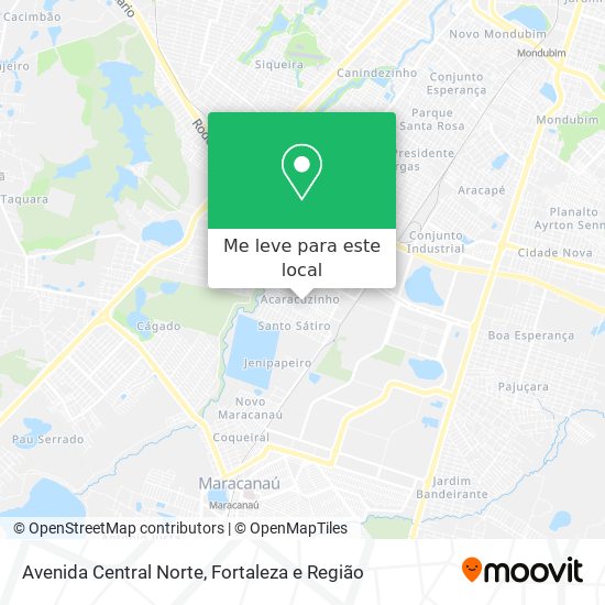 Avenida Central Norte mapa