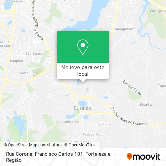 Rua Coronel Francisco Carlos 101 mapa