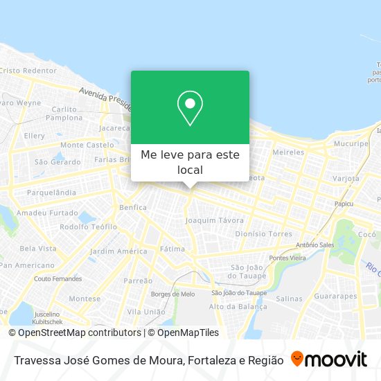 Travessa José Gomes de Moura mapa