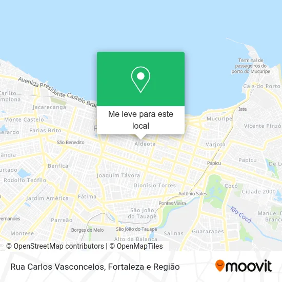 Rua Carlos Vasconcelos mapa