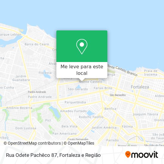 Rua Odete Pachêco 87 mapa