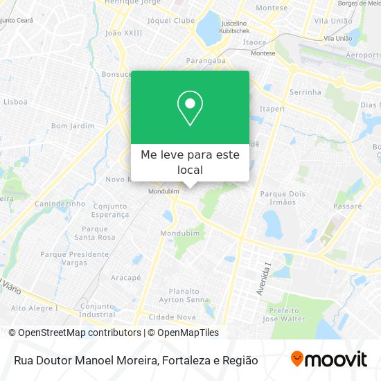 Rua Doutor Manoel Moreira mapa