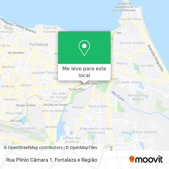 Rua Plínio Câmara 1 mapa