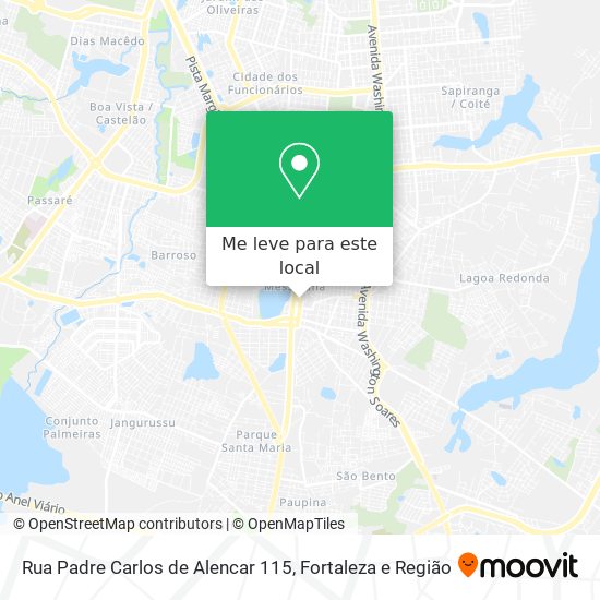 Rua Padre Carlos de Alencar 115 mapa