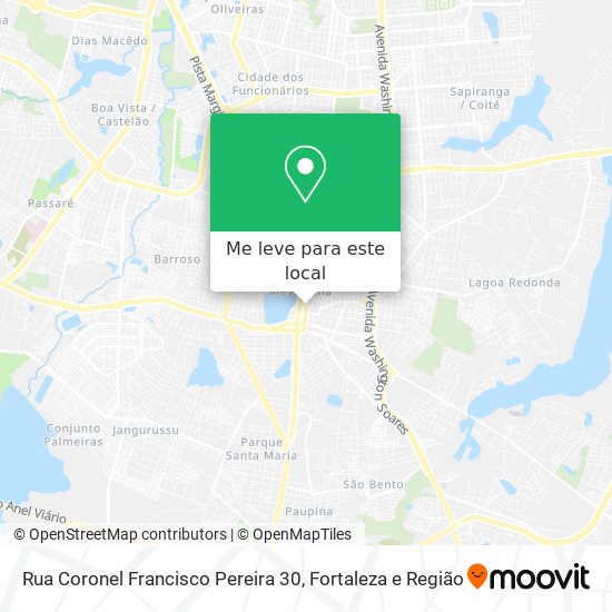 Rua Coronel Francisco Pereira 30 mapa