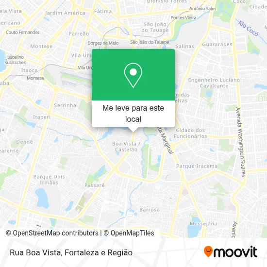 Rua Boa Vista mapa