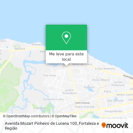 Avenida Mozart Pinheiro de Lucena 100 mapa