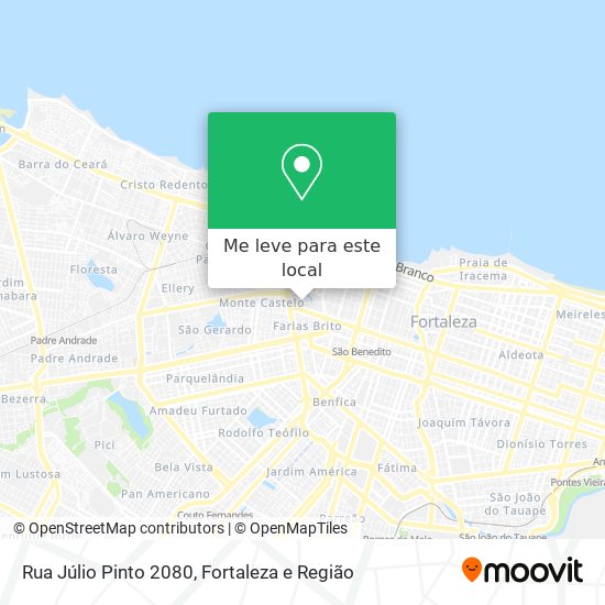 Rua Júlio Pinto 2080 mapa