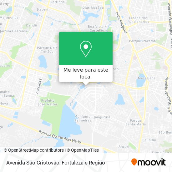 Avenida São Cristovão mapa