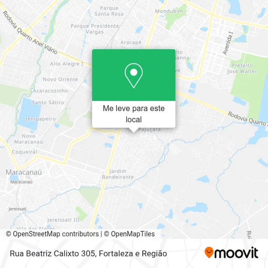 Rua Beatriz Calixto 305 mapa