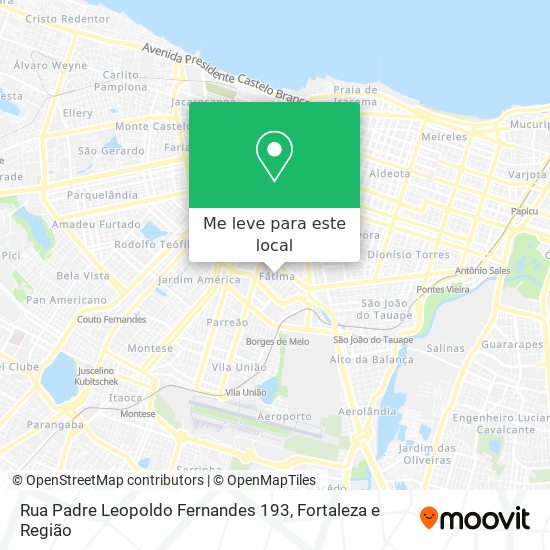Rua Padre Leopoldo Fernandes 193 mapa