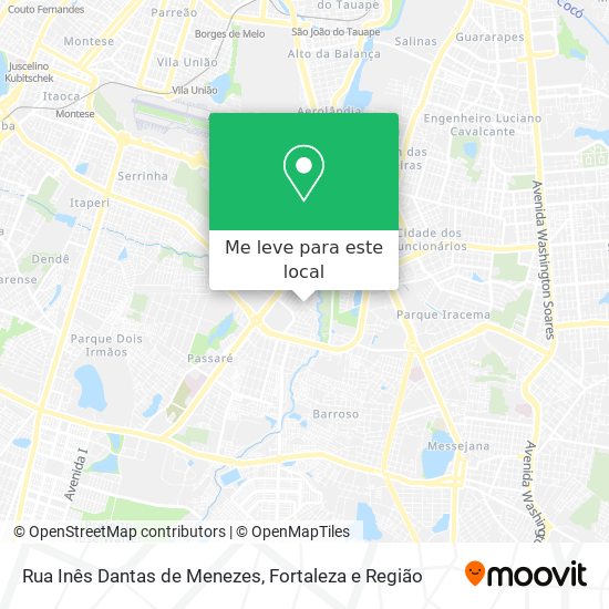 Rua Inês Dantas de Menezes mapa