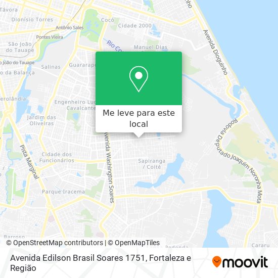 Avenida Edilson Brasil Soares 1751 mapa