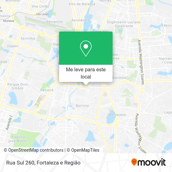 Rua Sul 260 mapa
