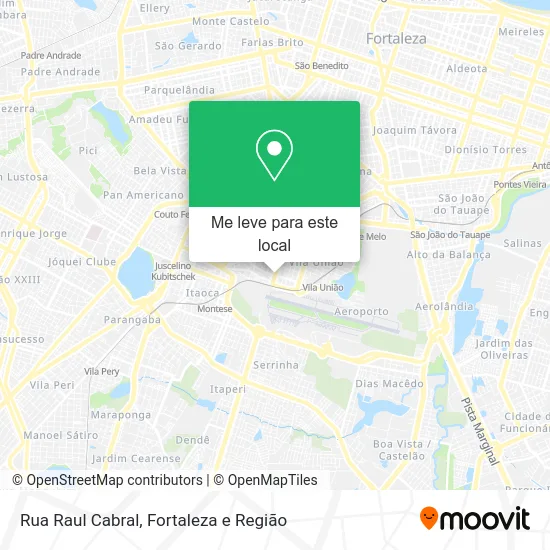 Rua Raul Cabral mapa