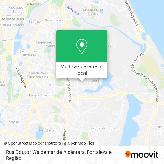 Rua Doutor Waldemar de Alcântara mapa