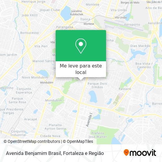 Avenida Benjamim Brasil mapa