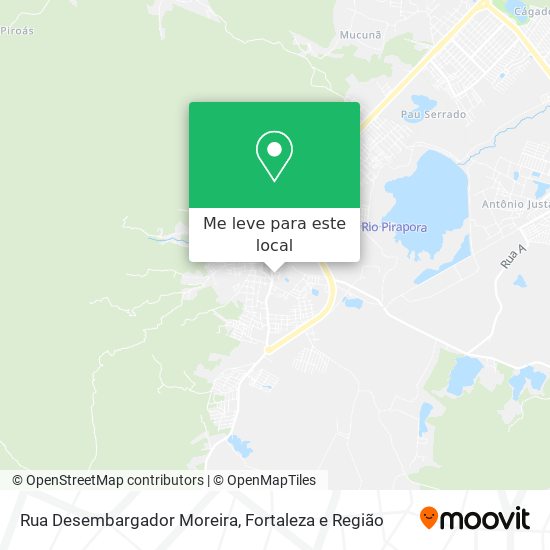 Rua Desembargador Moreira mapa