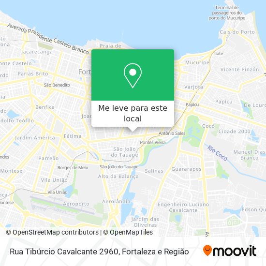 Rua Tibúrcio Cavalcante 2960 mapa