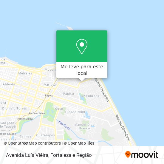 Avenida Luís Viêira mapa