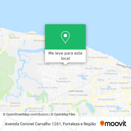 Avenida Coronel Carvalho 1261 mapa