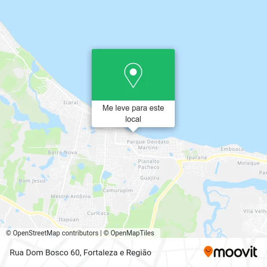 Rua Dom Bosco 60 mapa