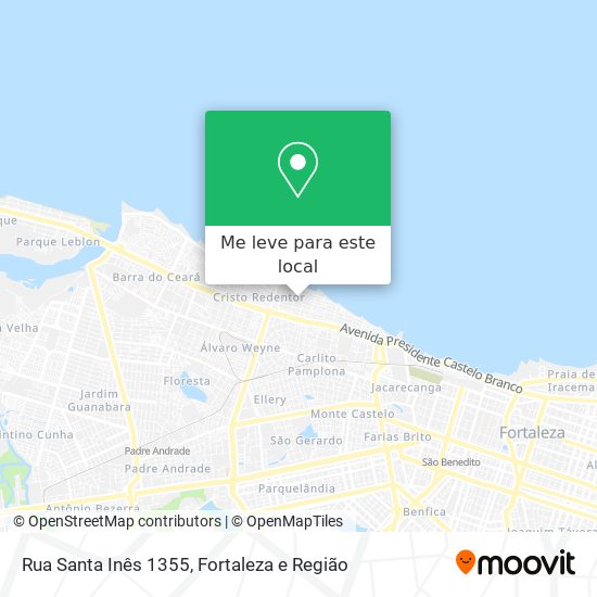 Rua Santa Inês 1355 mapa