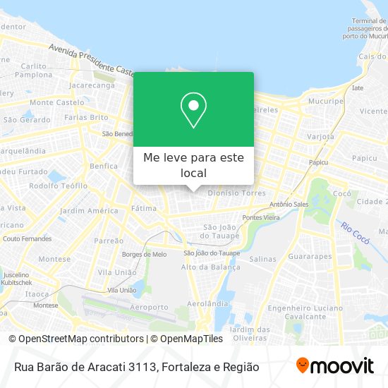 Rua Barão de Aracati 3113 mapa