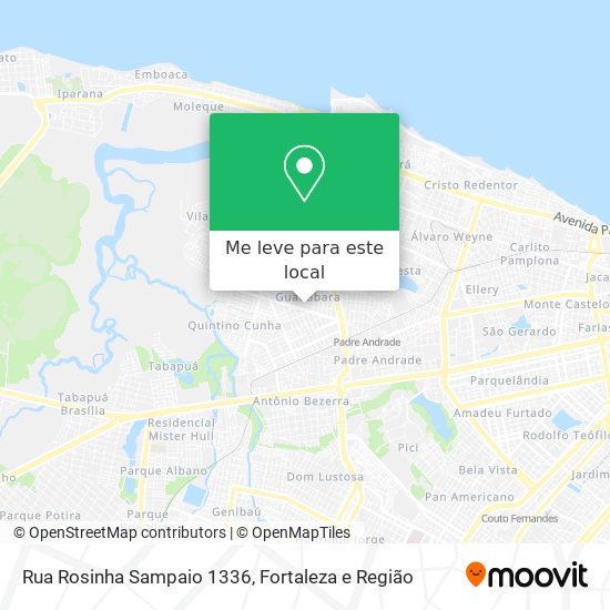 Rua Rosinha Sampaio 1336 mapa