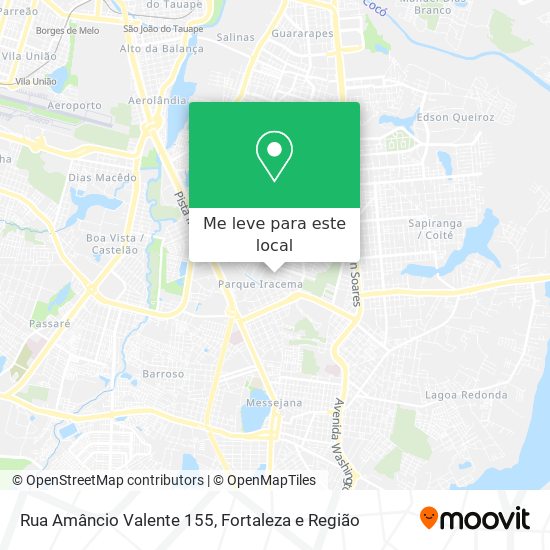Rua Amâncio Valente 155 mapa