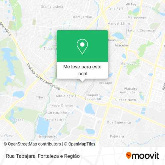 Rua Tabajara mapa