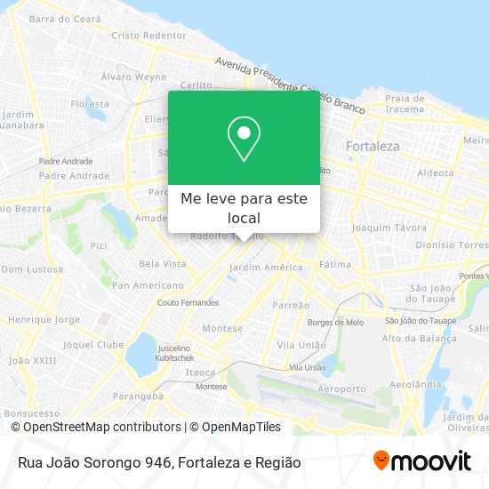 Rua João Sorongo 946 mapa