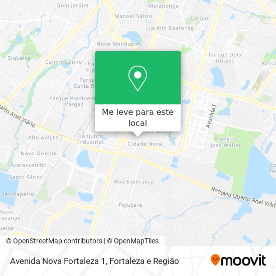 Avenida Nova Fortaleza 1 mapa