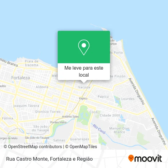 Rua Castro Monte mapa