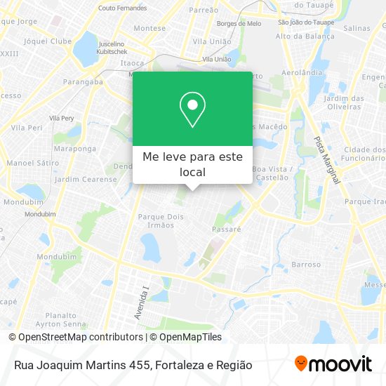 Rua Joaquim Martins 455 mapa
